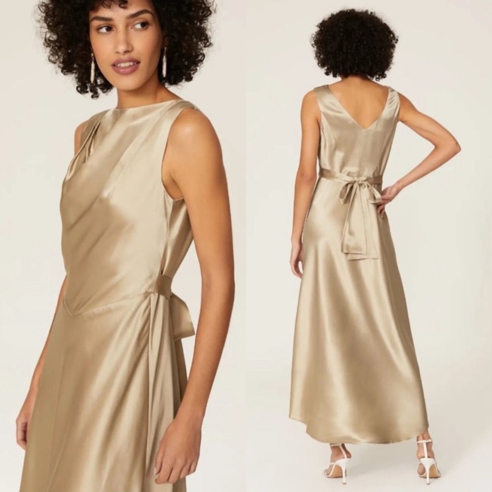 SALONI Jen Dress in Champagne Size US 4 - Picture 4 of 13